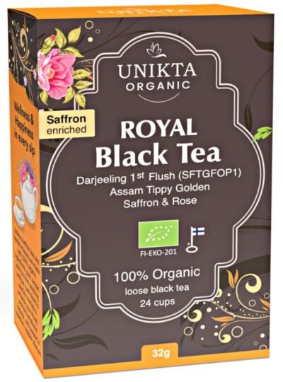 Unikta Royal Black Tea with rose and saffron